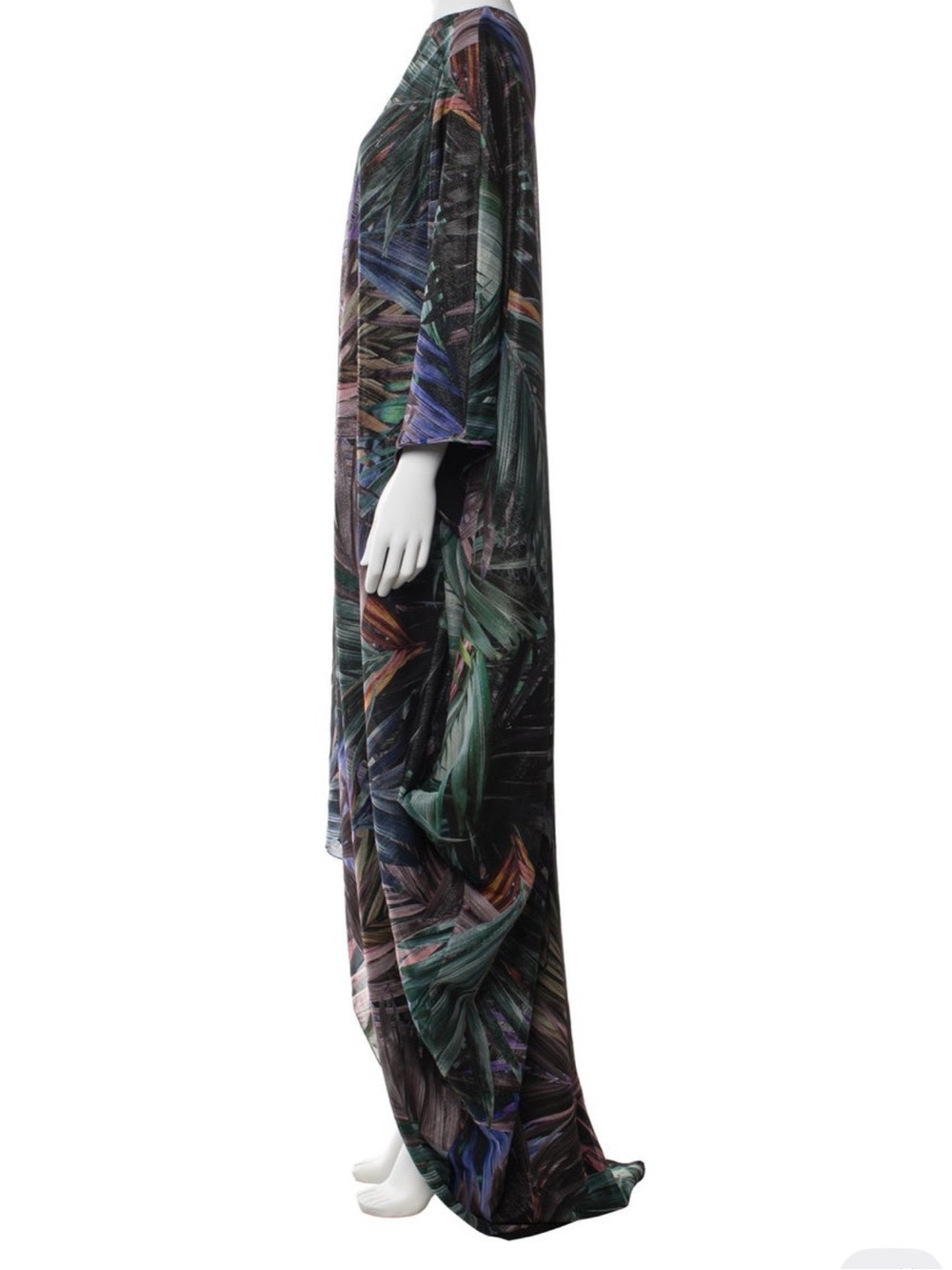 Halpern Printed One-Shoulder Long Dress – Size S (US 4) - Picture 5 of 5
